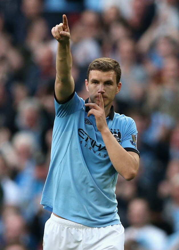 Dzeko scoorde de enige goal.