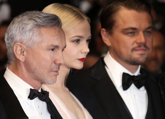 Baz Luhrmann, Leonarde DiCaprio en Carey Mulligan op de première van The Great Gatsby in Cannes