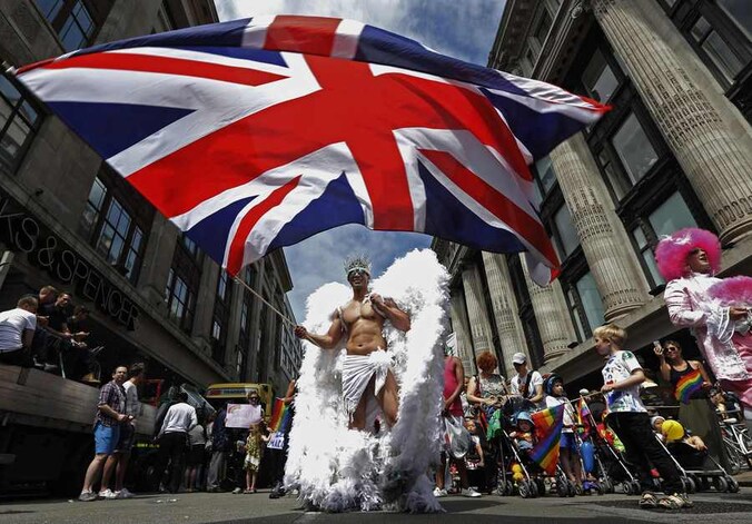 Archiefbeeld van de Londense Gay Pride.