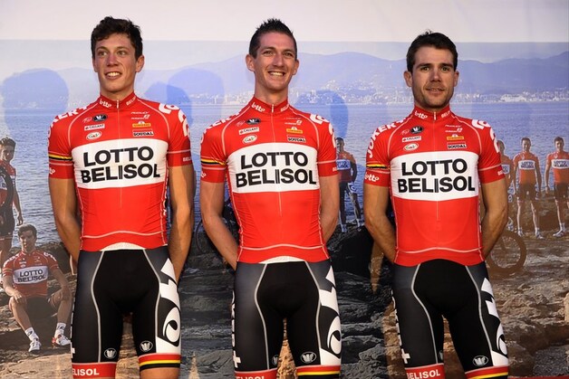 Stig Broeckx, Jurgen Van den Broeck en Maxime Monfort.