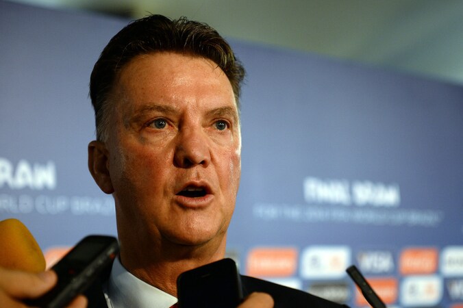 Bondscoach Louis van Gaal.