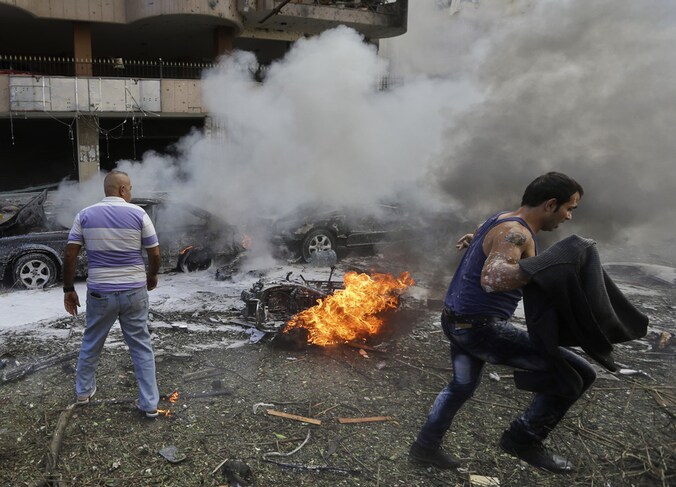 Een aanslag bij de Iraanse ambassade vorig jaar in Beirut.