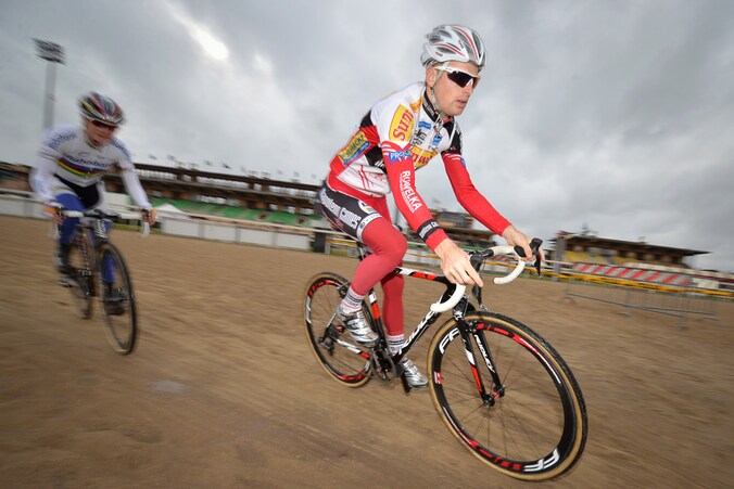 Kevin Pauwels op training vandaag in Rome.