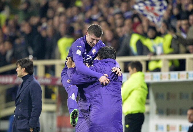 Ante Rebic viert zijn treffer