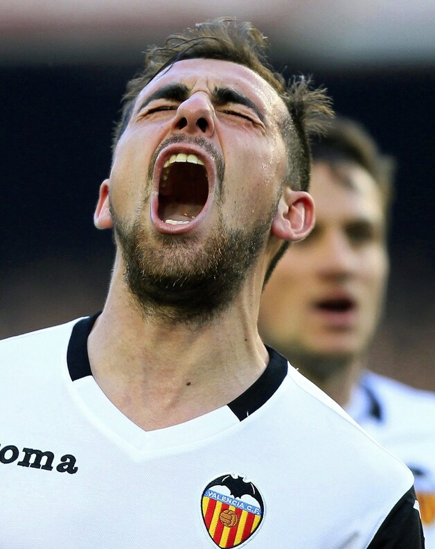 Alcacer jubelt het uit na de 2-3.