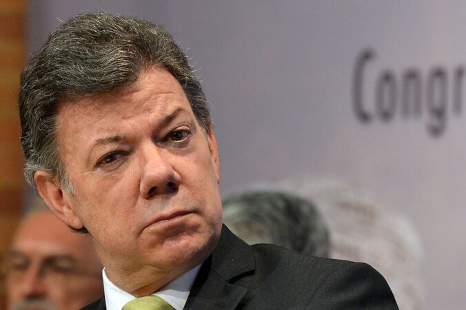Juan Manuel Santos, de president van Colombia.