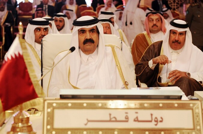 De emir van Qatar, Sheik Hamad Ben Khalifa al-Thani.