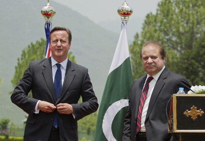 David Cameron en Nawaz Sharif.
