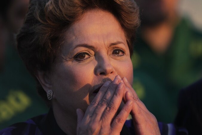 De Braziliaanse president Rousseff.