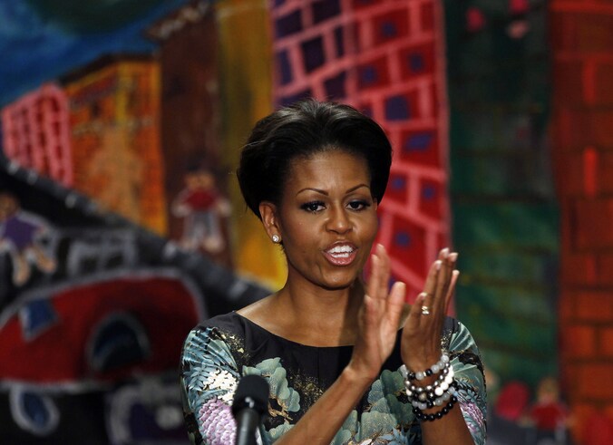 De Amerikaanse first lady Michelle Obama.
