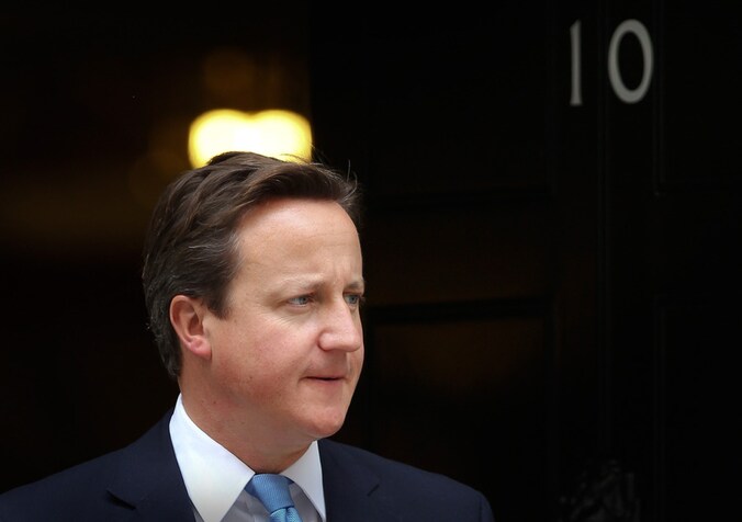 De Britse premier Cameron.