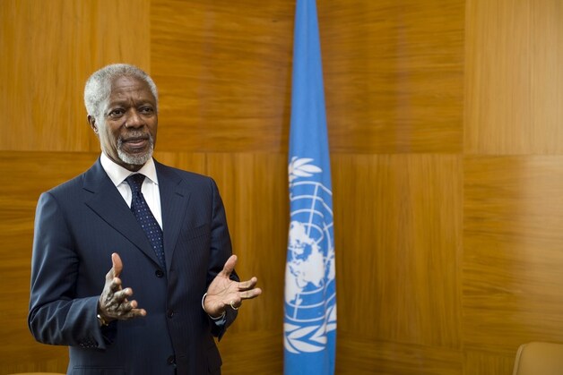 Het groeiende geweld schokte Kofi Annan, die als VN-gezant afspraken maakte met het Syrische regime over het staakt-het-vuren.