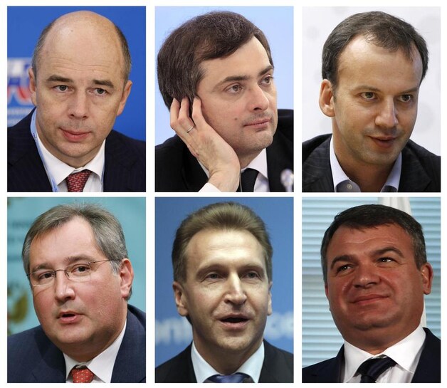 Financiën gaat naar Anton Siluanov, het vice-premierschap naar Vladislav Surkov, Arkadi Dvorkovich, Dmitri Rogozin en Igor Shuvalov en Defensie naar Anatoli Serdyukov.