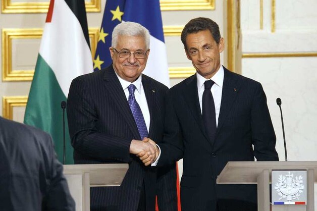 De Palestijnse president Abbas had gisteren een gesprek met zijn Franse ambtsgenoot Sarkozy.