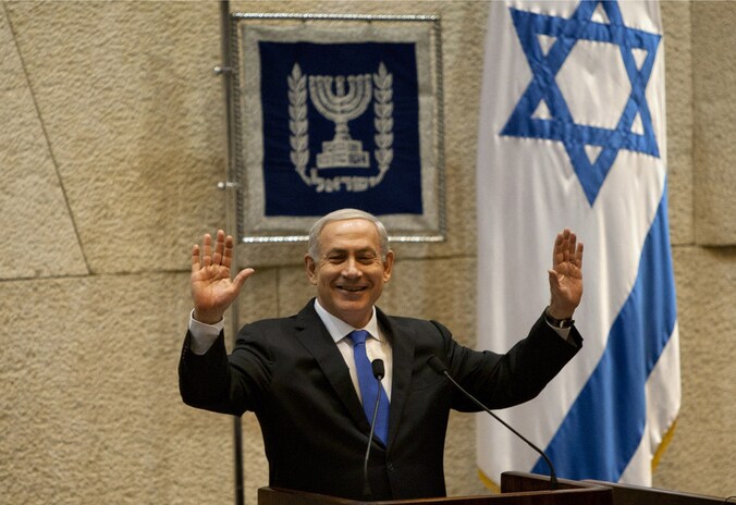 De ontslagnemende premier Netanyahu.