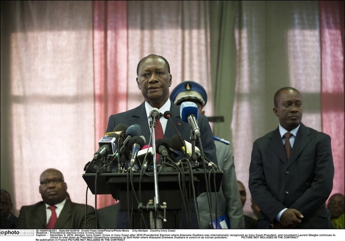 Aanhangers van verkiezingsoverwinnaar Alassane Ouattara hebben zowat het hele land onder controle.