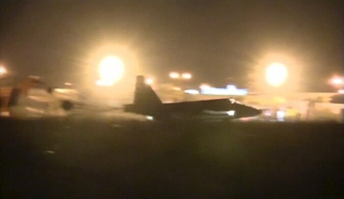 Een Russische jet in Syrië.