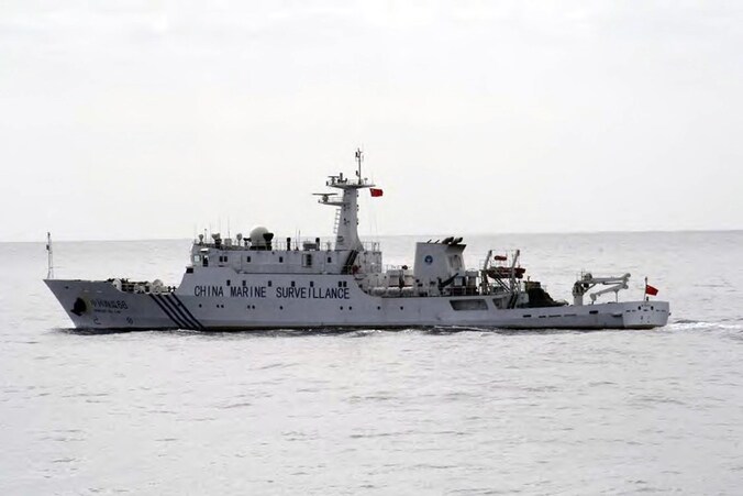 Een surveillanceschip van de Chinese marine.