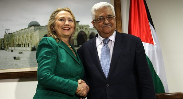 Clinton had vandaag een ontmoeting met de Palestijnse president Abbas.