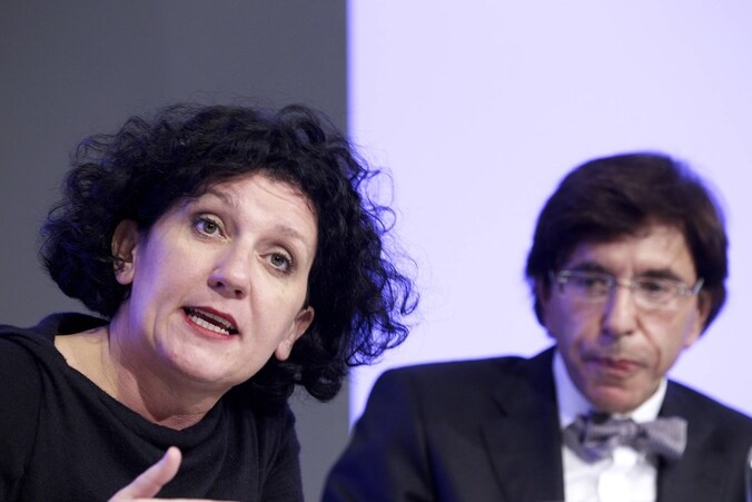 Minister van Justitie Annemie Turtelboom en premier Elio Di Rupo.