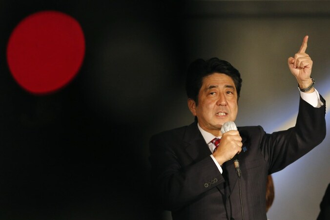 Shinzo Abe, oppositieleider, tevens ex-premier.