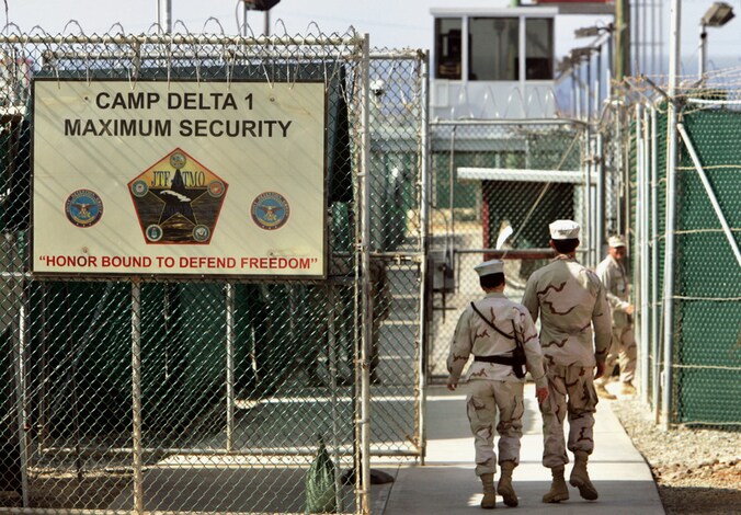 Een deel van het gevangeniscomplex in Guantanamo op een archieffoto uit 2006.