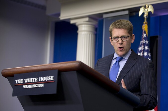 Witte Huis-woordvoerder Jay Carney eerder deze week.