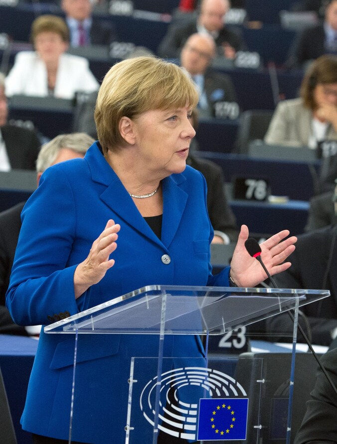 De Duitse bondskanselier Angela Merkel.