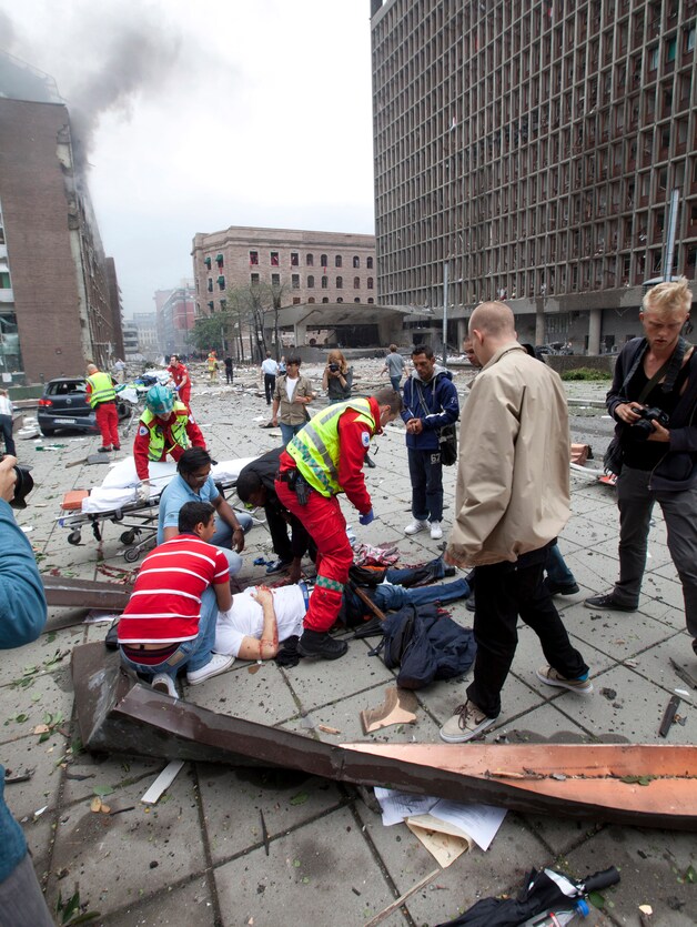 22 juli 2011 hartje Oslo.