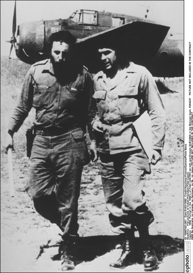 Met Che Guevara (rechts) in Bolivië, in 1950.