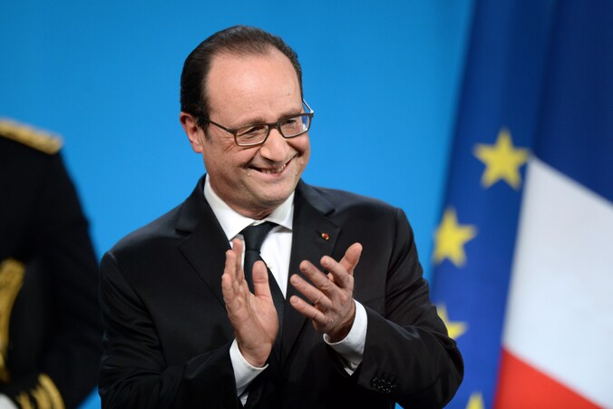 De Franse president François Hollande.