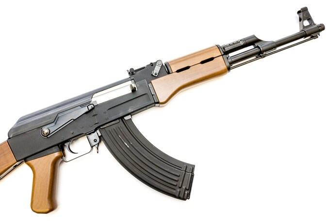 Een replicawapen van het veldslagspel Airsoft.