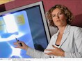 Saskia Schatteman, hier nog als marketingverantwoordelijke bij Telenet anno 2009.