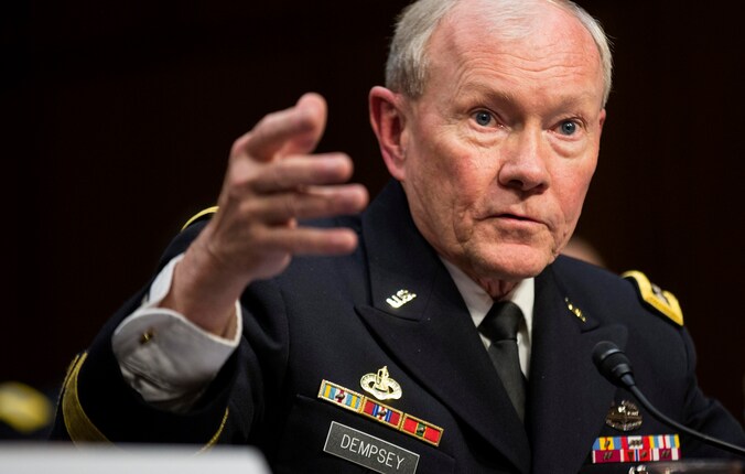 Generaal Martin Demspey, de stafchef van het Amerikaanse leger.