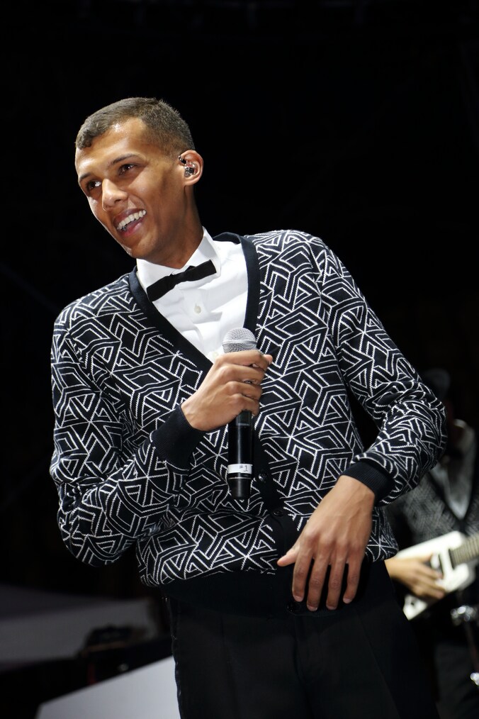 Stromae de voorbije nacht op South by Southwest in Austin, Texas.