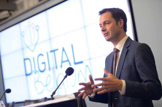 Minister van Digitale Agenda, Alexander De Croo vindt de cijfers van Sirris bemoedigend.