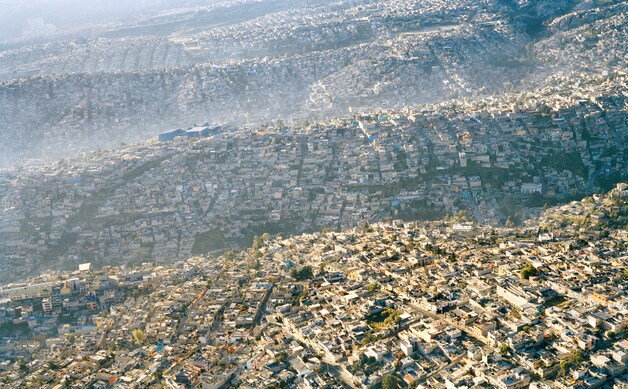 Geen ruimte meer voor groen in Mexico City.
