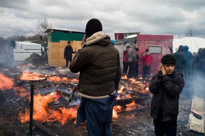 De "Jungle" in Calais werd de voorbije dagen ontruimd.