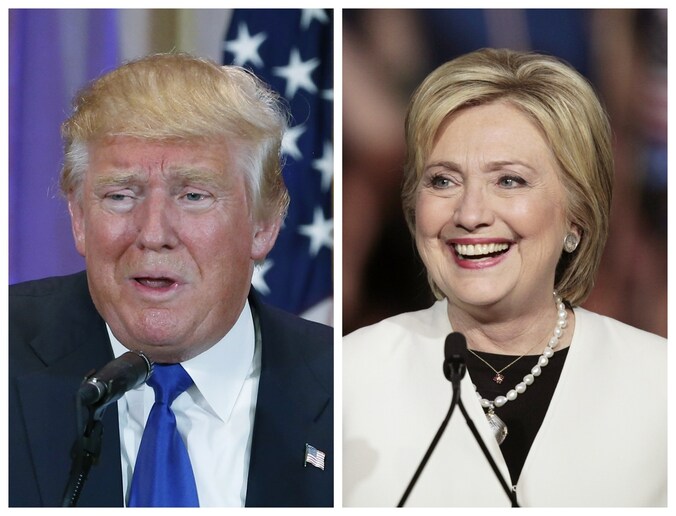 Donald Trump en Hillary Clinton.