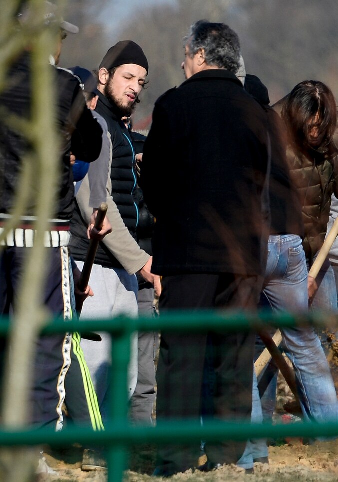 Aberkan op de begrafenis van Brahim Abdeslam.