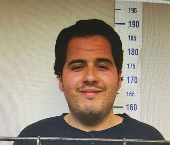 De Turkse krant Haberturk publiceerde vandaag deze foto van zelfmoordterrorist Ibrahim El Bakraoui. De man die zichzelf op Brussels Airport opblies, werd in juli 2015 in de Turkse stad Gaziantep opgepakt.