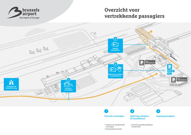 Hoe de tijdelijke situatie er vanaf morgen zal uitzien op Brussels Airport.