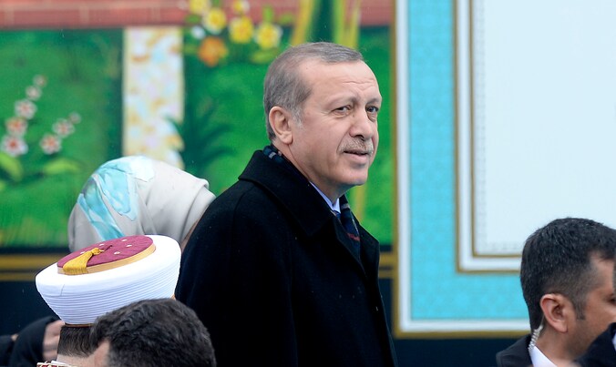De Turkse president Recep Tayyip Erdogan