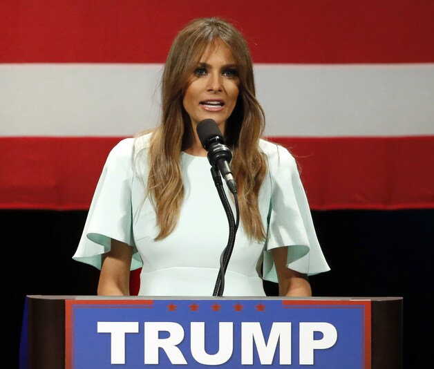 Ook Trumps vrouw Melania spreekt vanavond in Cleveland.