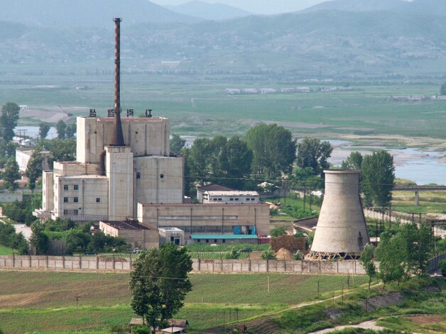 De Noord-Koreaanse kerncentrale in Yongbyon.