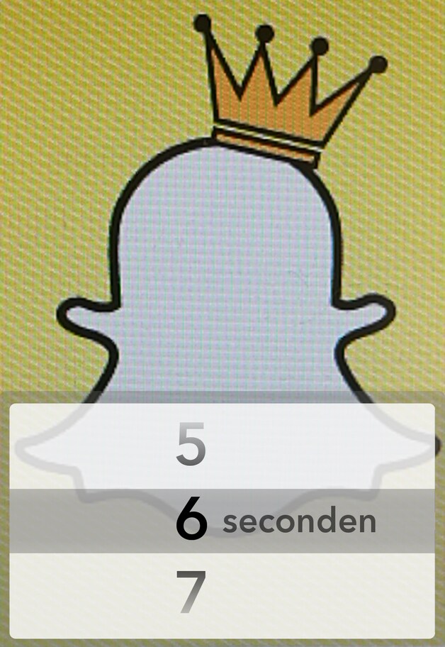 Snaps vernietigen zichzelf. Jij beslist hoeveel seconden een foto zichtbaar blijft.