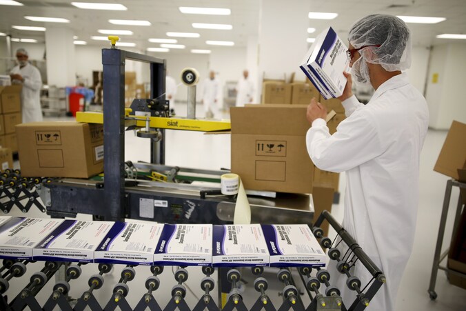 Een beeld uit de nieuwe fabriek van Perrigo in het Israëlische Yeruham.