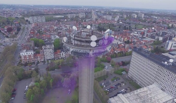 Een paars eresaluut aan Prince, vanwege StuBru.