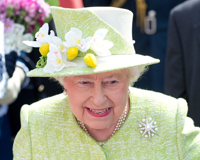 Queen Elizabeth II op haar 90e verjaardag.
