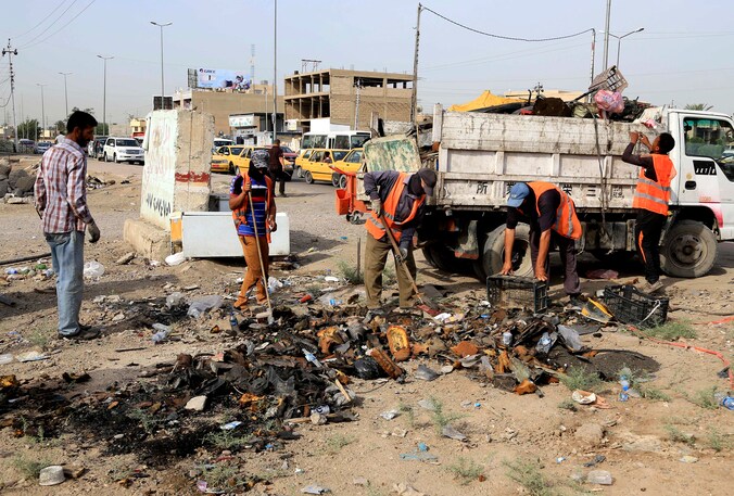 Bij drie bomexplosies vielen woensdag meer dan 80 doden in Irak.